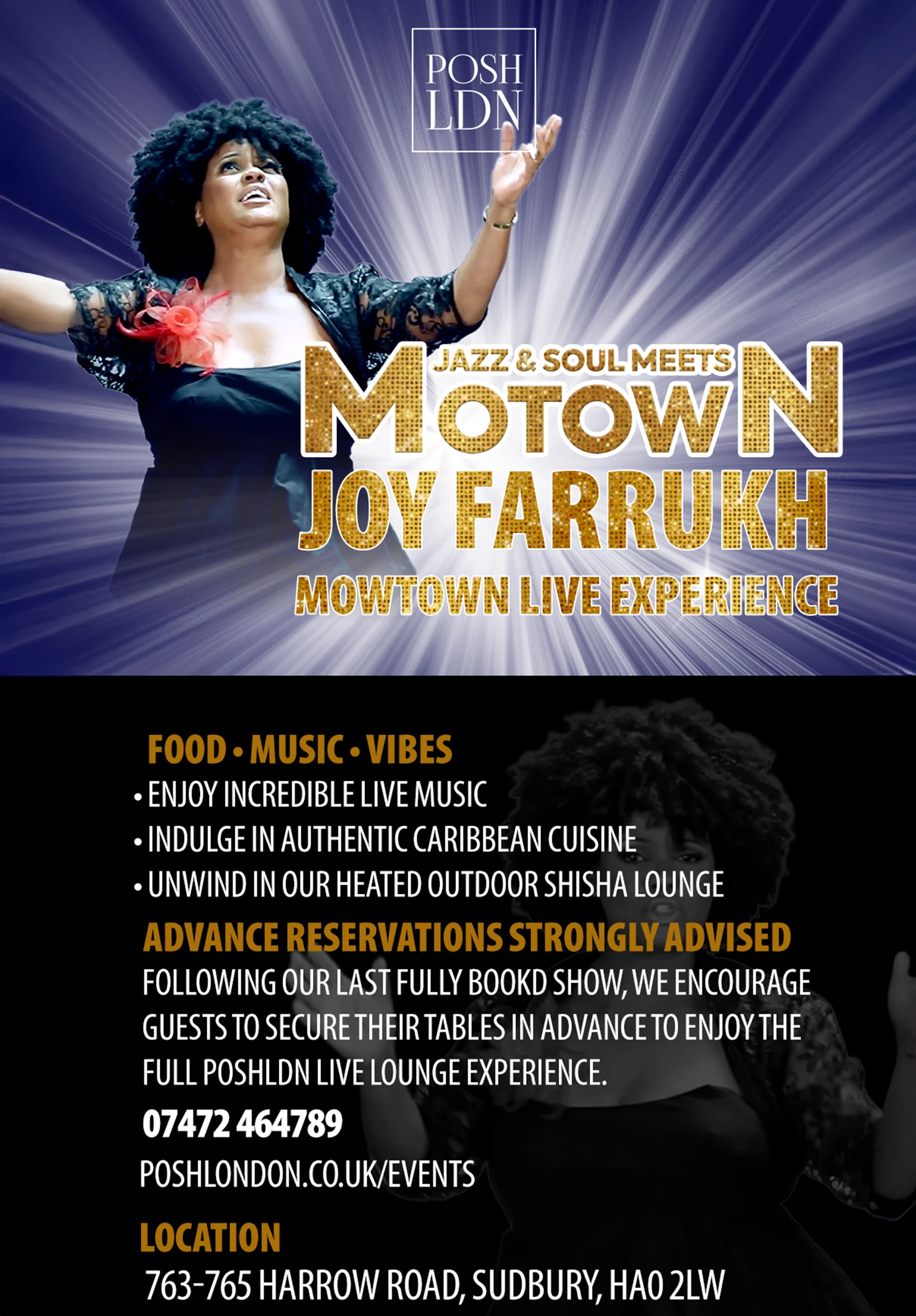 Joy Farrukh – Motown Live Experience – Back