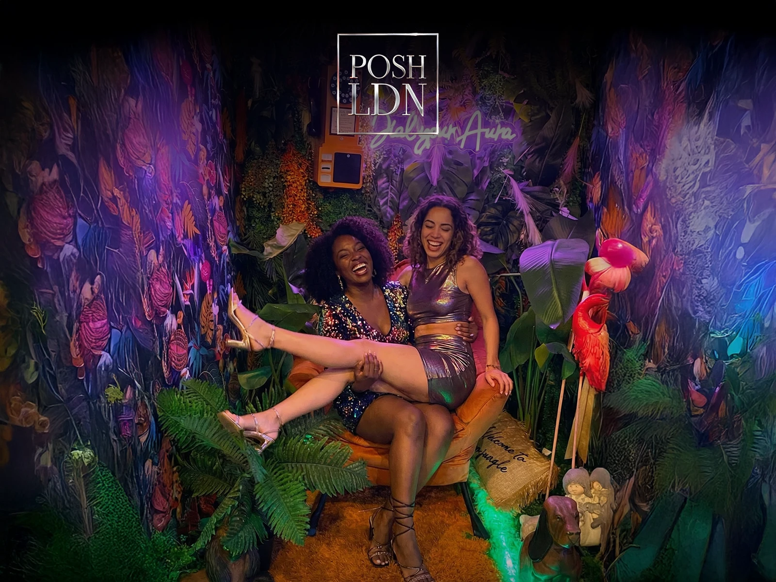 The shisha lounge at POSH LDN